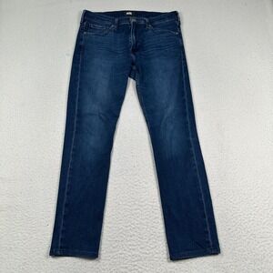 Paige Transcend Lennox Jeans Mens 31x29 Slim Fit Straight Leg Stretch Denim Blue